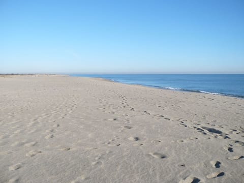 Beach nearby, sun loungers