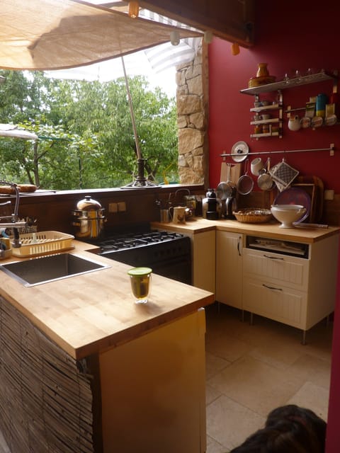 Summer kitchen (outdoor roofed kitchen)