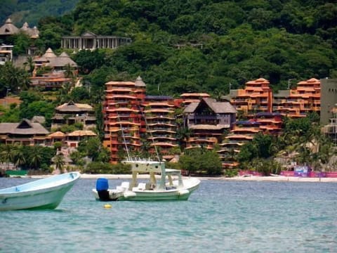 View of Villas from water. Villa is in bldg #4 on the Left side of the resort