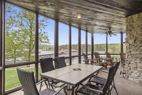 More dining on the lower level patio