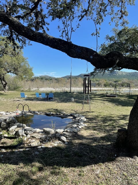 Yes - there are Koi fish in the pond.