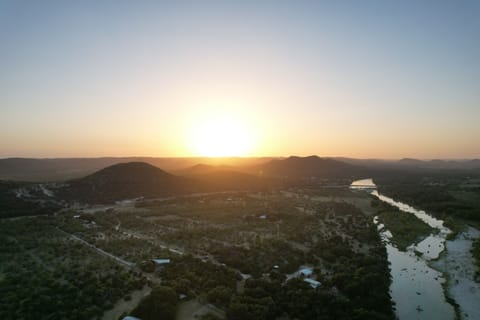 Texas Hill Country Sunset. (Aerial photo: Off the Ground Photography)