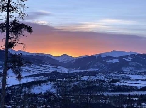 Sunrise from living room.