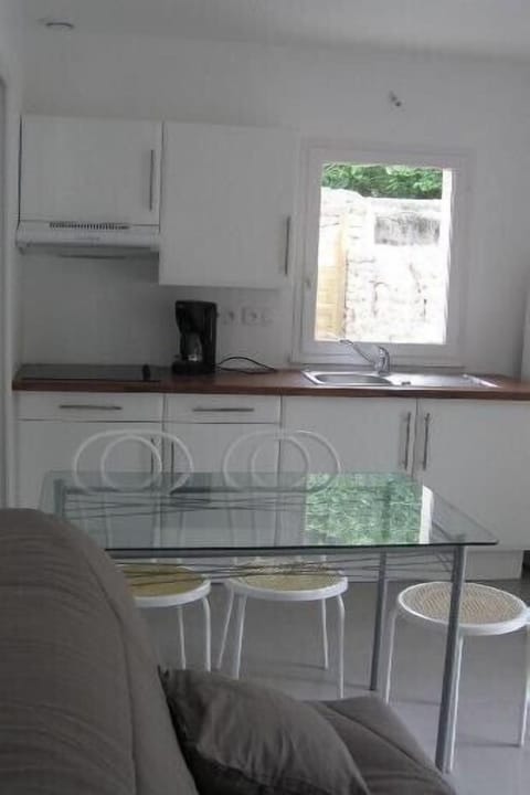 Living room and kitchen of the ground floor apartment
