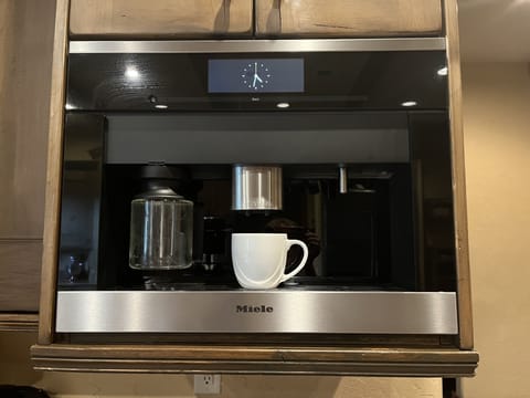 In cabinet Miele espresso maker
