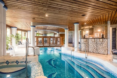 Indoor pool, a heated pool