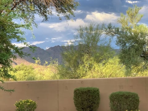 Beautiful McDowell Mountain views from the condo patio