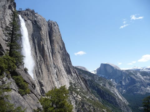 Yosemite Falls & Half Dome, picture from Yosemite Falls Trail