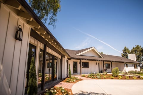 Front patio connected to Media Room