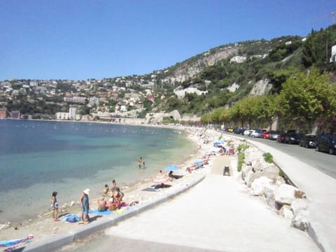 Beach nearby, sun loungers