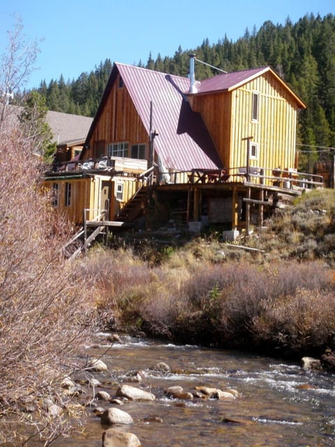 View upstream in the fall, before the 'River Deck' was constructed.