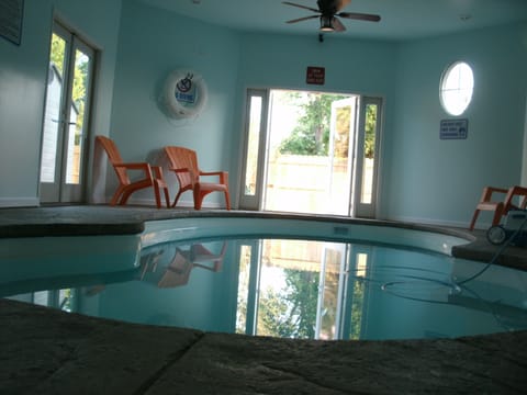 Indoor Swimming Pool is heated in fall and Spring. Closed in Winter.