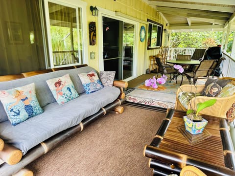 Large comfortable lanai area to enjoy fresh air lounging with your private BBQ