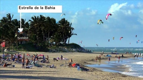 View of the Villa from the beach: launch your kite in front of the house!