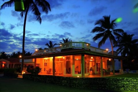 Villa at sunset
