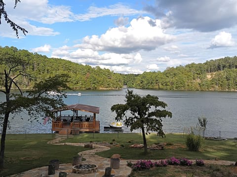 Lakeview and boat dock