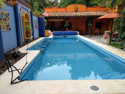 Solar heated pool