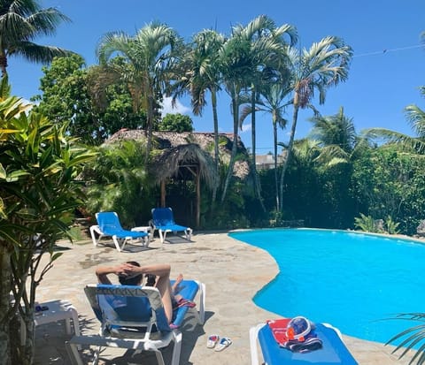 Relax at the pool, or at the Bamboo lounge.