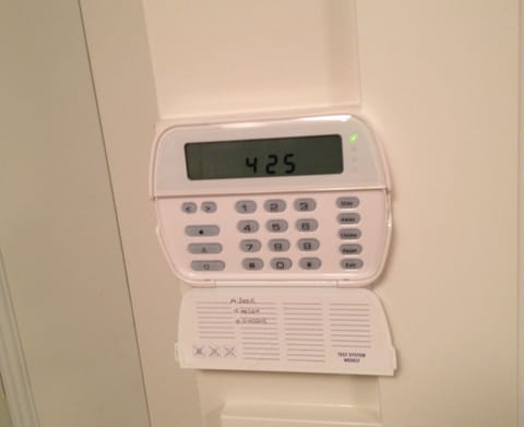 Security system that is separate from the main house.