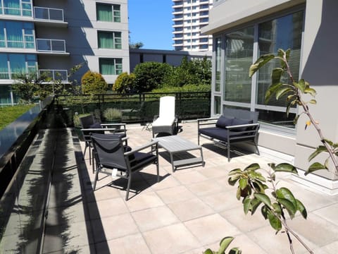 Large, sunny outdoor terrace for easy living in the summer months