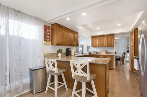 Prepare and enjoy your own meal in this beautiful gourmet kitchen.