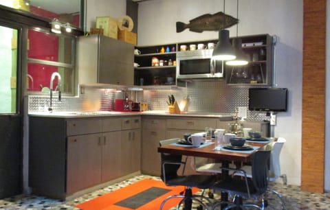 The gourmet kitchen!