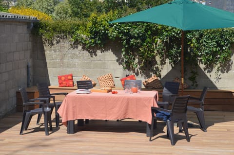 Seating area in the garden