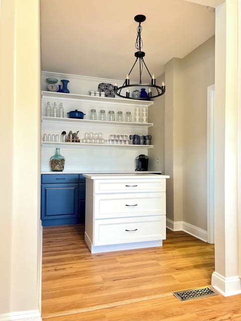 Large pantry and coffee bar are right off the kitchen