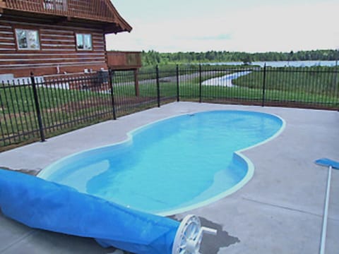 A heated pool