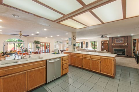 Loads of counter space & kitchen gadgets for the chef.