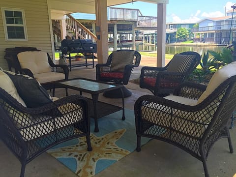 Lounging area outside