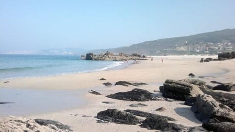 Beach nearby, sun loungers