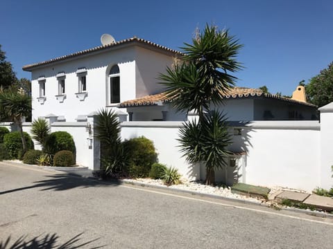 Street view of villa