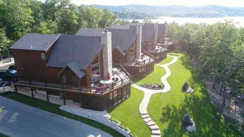 Aerial view of our 8 Bedroom Lodges