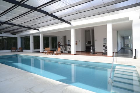 Indoor pool, a heated pool