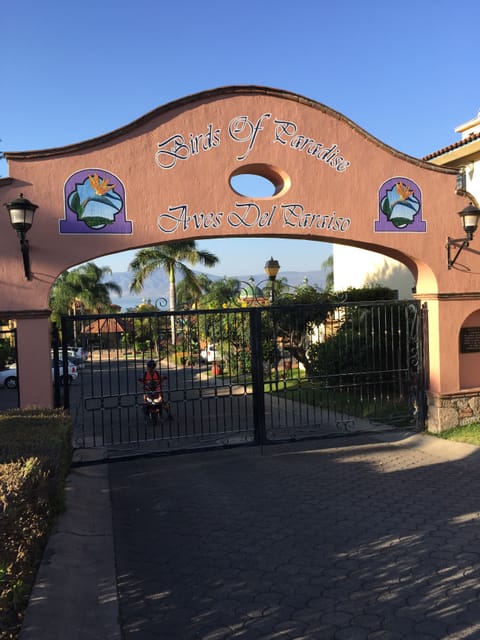 Gated entrance to condo