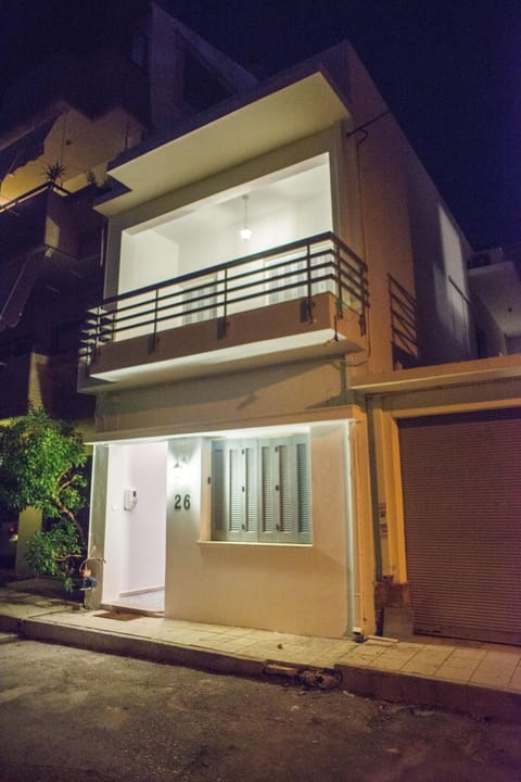 Night view from the street - note the parking available