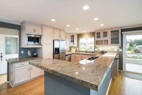 The chef will appreciate this kitchen with high-end appliances.