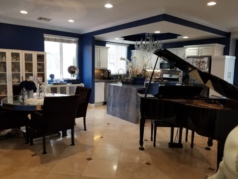Chef Kitchen with Baby Grand