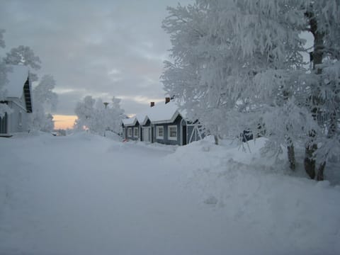 in front of the house