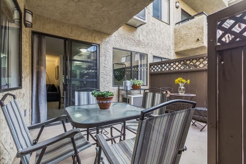 Private Patio with BBQ Grill and Bistro Table for morning coffee & cookouts!