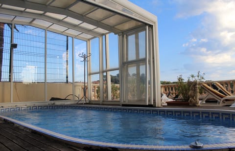 Indoor pool, outdoor pool