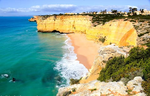 Beach nearby, sun loungers