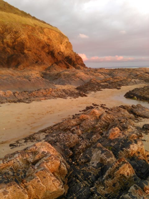 Beach nearby, sun loungers