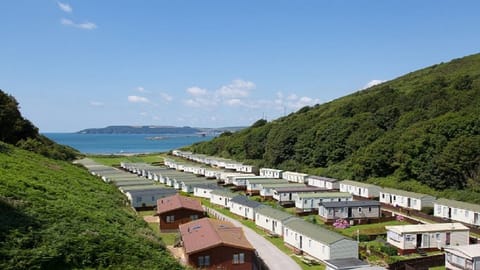 Bovisand Lodge Holiday Park - view of park to beach