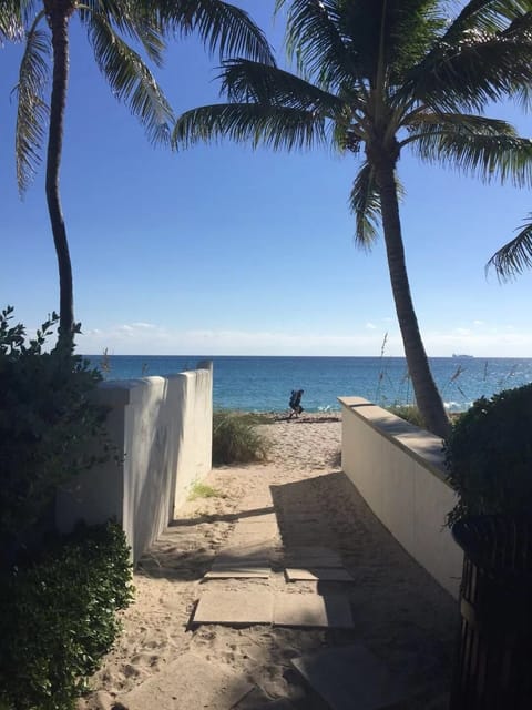 Beach nearby, sun loungers, beach towels