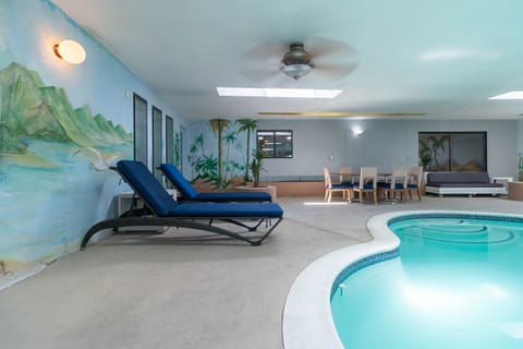 Indoor pool, a heated pool