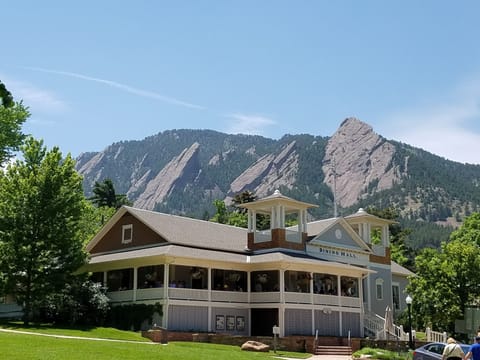 Chautauqua Park and the historic Dining Hall, just a short walk up the hill