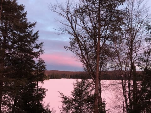 lake view sunset
