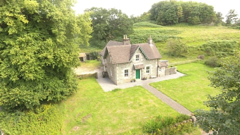 Ariel shot of the School House which is on the edge of the village of Ford.
